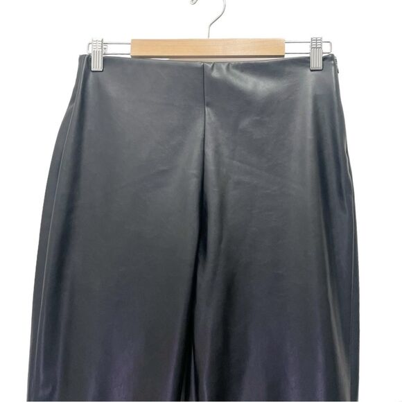 NWT Old Navy Extra High-Waisted Faux-Leather Zip Ankle Pants Black Size 12 NEW - Picture 5 of 13